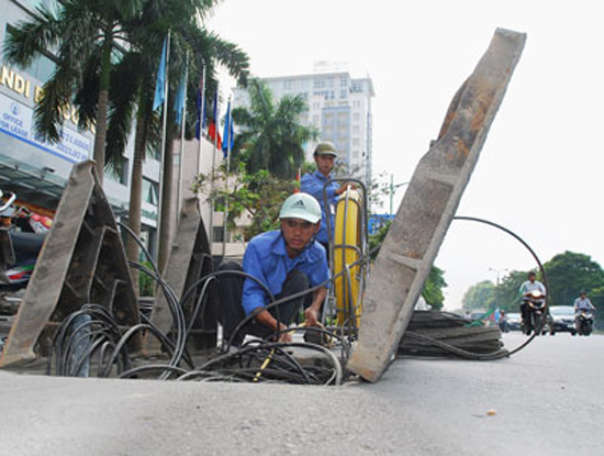 Thủ tục xin cấp giấy phép xây dựng, cải tạo đường dây, cáp đi nổi tại thủ đô Hà Nội